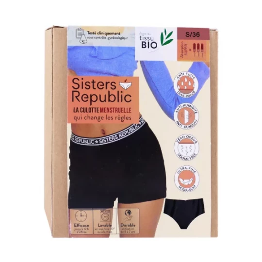 Sisters Republic Culotte Menstruelle Boxer Ginger Noir - image 9