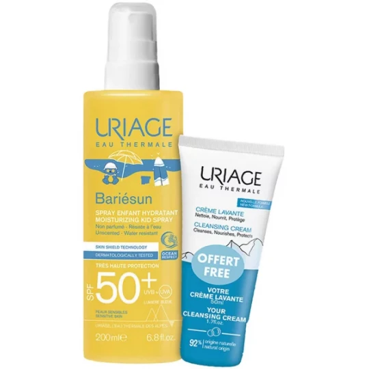 Uriage Bariésun Spray Enfant Hydratant SPF50+ 200 ml + Crème Lavante 50 ml Offerte
