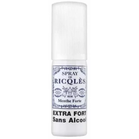 Ricqlès Spray à la menthe Sans Sucre et Sans alcool 15 ml