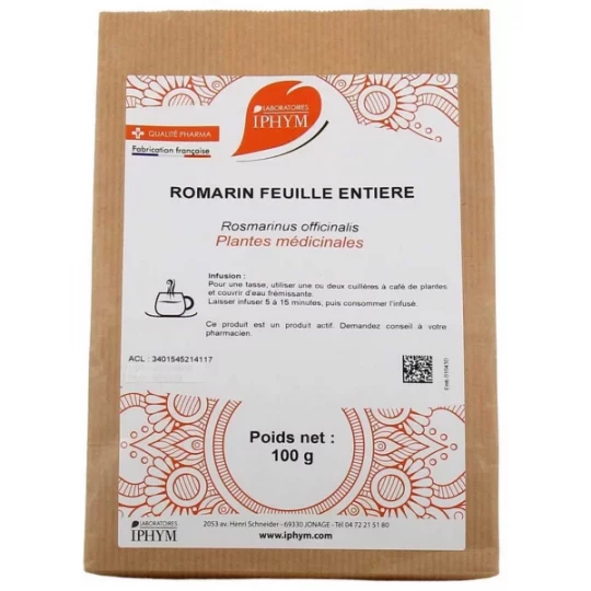 Iphym Romarin Feuille Entière 100 g