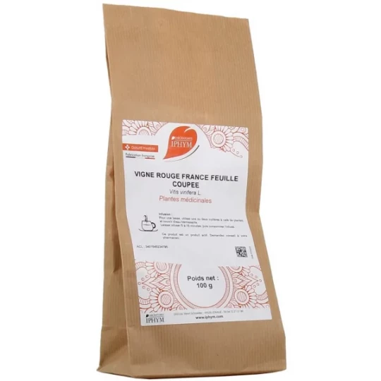 Iphym Vigne Rouge Feuilles Coupées 100 g