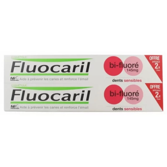 Fluocaril Bi-Fluoré Dents Sensibles 2 x 75 ml