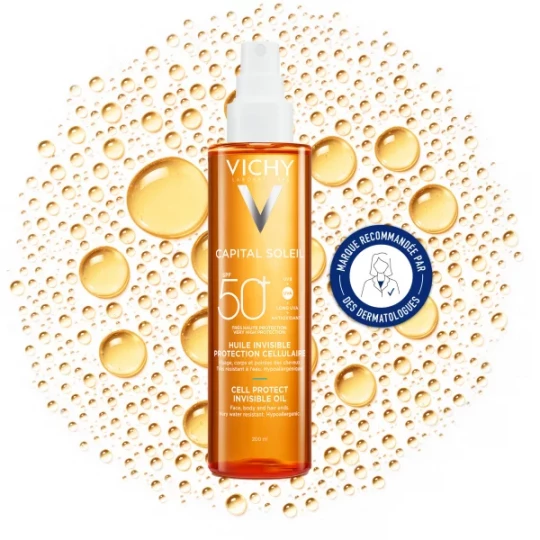 Vichy Capital Soleil Huile Invisible Protection Cellulaire SPF50+ 200 ml