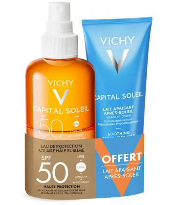 Vichy Capital Soleil Eau de Protection Solaire Hale Sublime SPF50 200 ml + Après-Soleil 100 ml