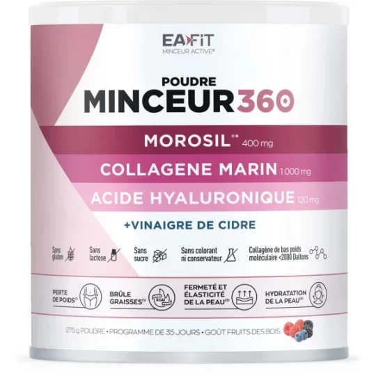 Eafit Minceur 360 Morosil Collagène Poudre Framboise 200 g