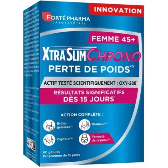 Forté Pharma XtraSlim Femme 45+ Perte de Poids Gélules x 60