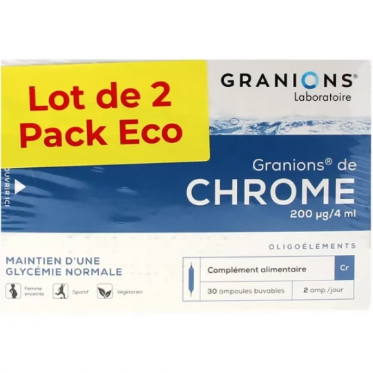 Granions Chrome 200 µg Ampoules 2 x 30