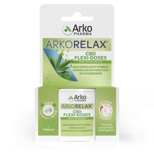 Akopharma Arkorelax CBD Flexi-Doses Comprimés x 60
