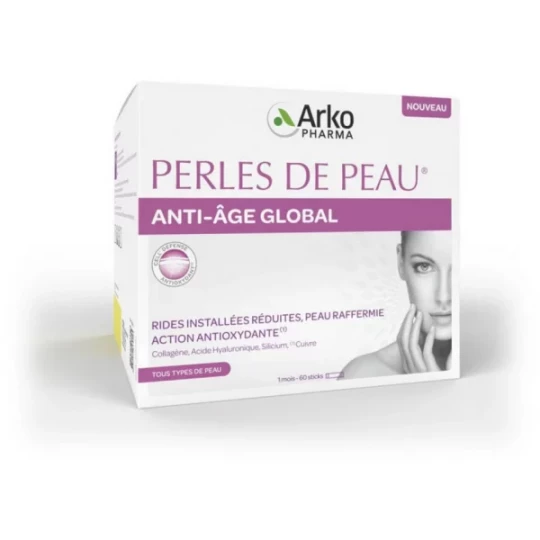 Arkopharma Perles de Peau Booster Anti-Age Global Sticks