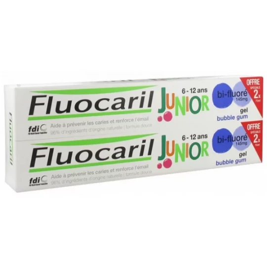 Fluocaril Junior Dentifrice Bubble  6-12 ans - image 2