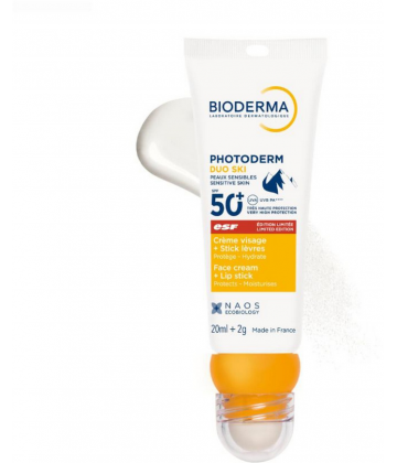 Bioderma Photoderm Duo Ski Crème Visage + Stick Lèvres SPF50+ 20 ml