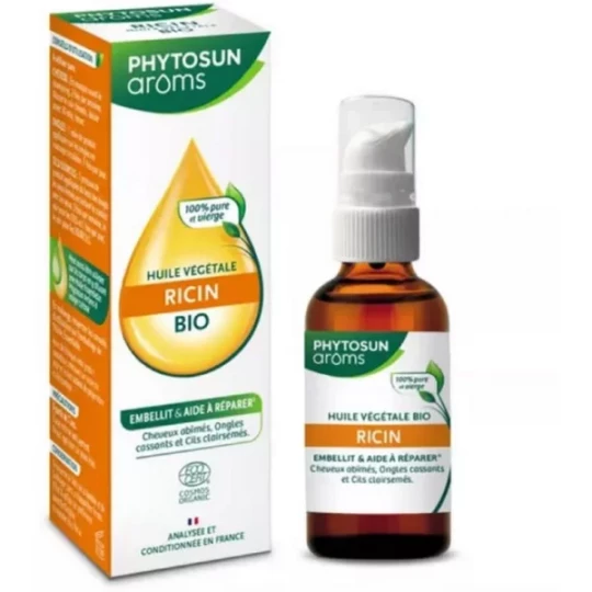 Phytosun Arôms Huile Végétale de Ricin Bio 50 ml