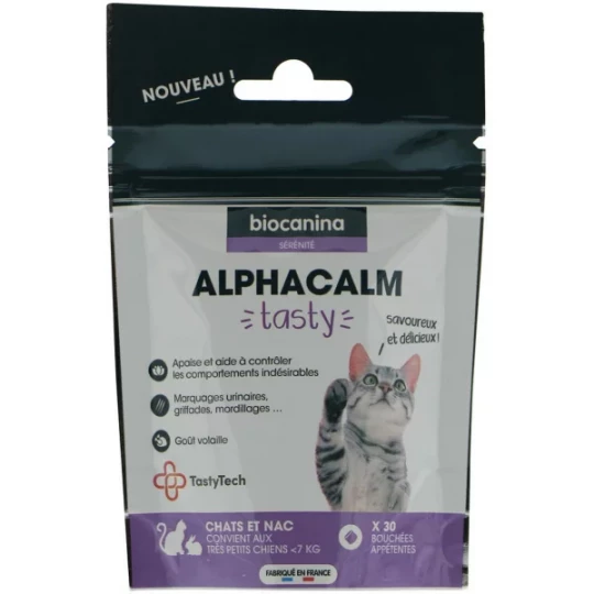 Biocanina Alphacalm Tasty Chats & NAC & Très Petits Chiens x 30