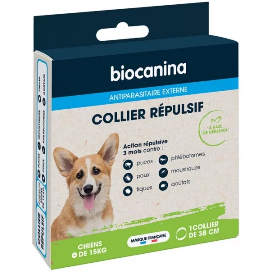 Biocanina Collier Répulsif Chiens de Moins de 15 kg