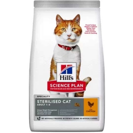 Hill's Chat Stérilisé Adulte (1-6 Ans) Poulet 1,5 kg