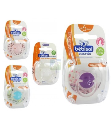 Bébisol Sucette M Physiologique Silicone +6 Mois