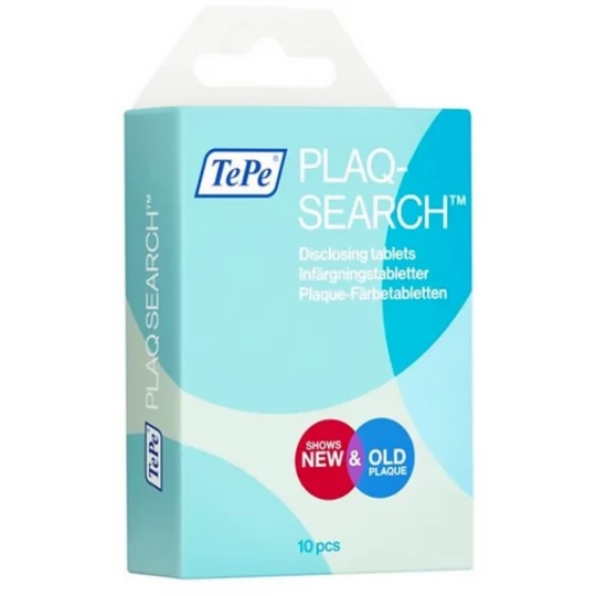 TePe PlaqSearch Révélateur de Plaques Comprimés x 10