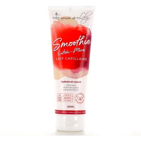 Les Secrets de Loly Smoothie Litchi-Mûre Lait Sans Rincage 250 ml