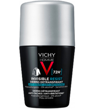 Vichy Homme Déodorant Invisible Resist Roll-on 72h