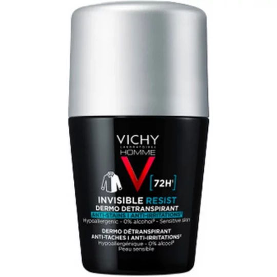 Vichy Homme Déodorant Invisible Resist Roll-on 72h