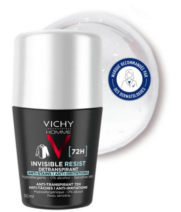 Vichy Homme Déodorant Invisible Resist Roll-on 72h