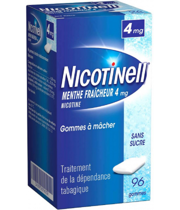 Nicotinell Menthe Fraîcheur 4 mg Sans Sucre x 96