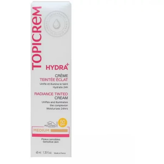 Topicrem Hydra+ Crème Teintée Éclat Médium 40 ml