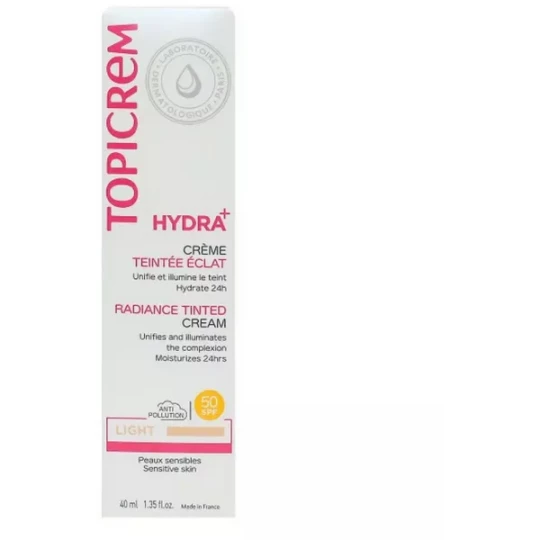 Topicrem Hydra+ Crème Teintée Éclat Light 40 ml