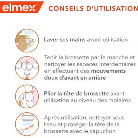 Elmex Brossettes Interdentaires 0.7 mm x 8 - image 5