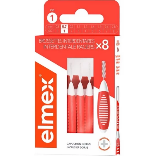 Elmex Brossettes Interdentaires 0.7 mm x 8