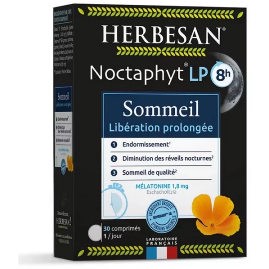 Herbesan Noctaphyt LP 8h Sommeil Comprimés x 30