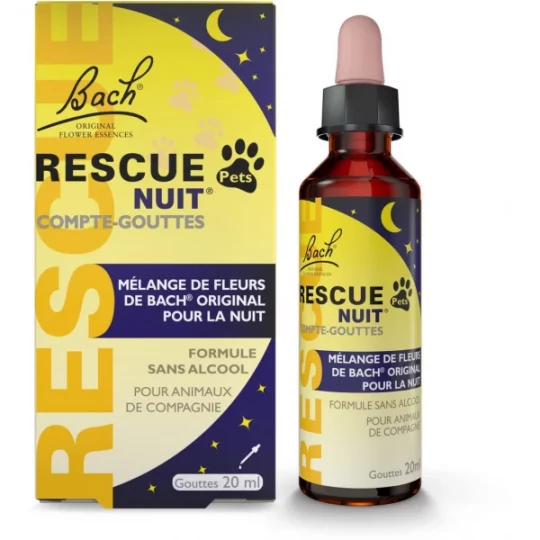 Rescue Bach Pets Compte-Gouttes Nuit 20 ml