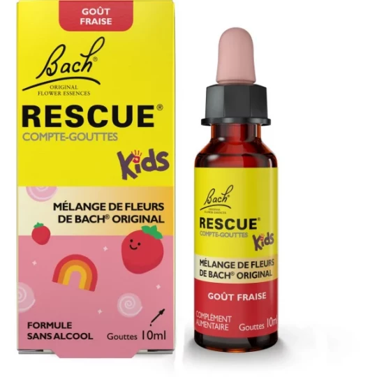 Rescue Kids Compte-Gouttes Goût Fraise 10 ml
