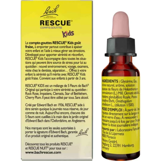 Rescue Kids Compte-Gouttes Goût Fraise 10 ml - image 2
