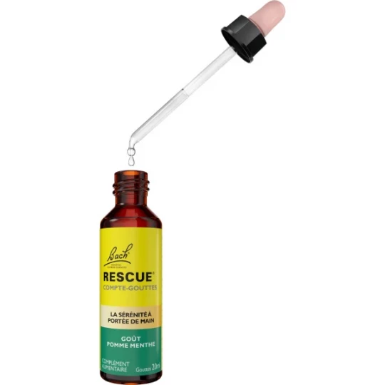 Rescue Compte-Gouttes Goût Pomme Menthe 20 ml - image 3