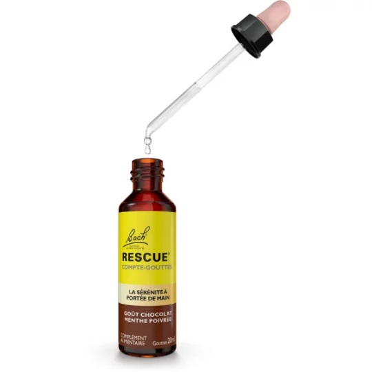 Rescue Compte-Gouttes Goût Chocolat Menthe Poivrée 20 ml - image 3