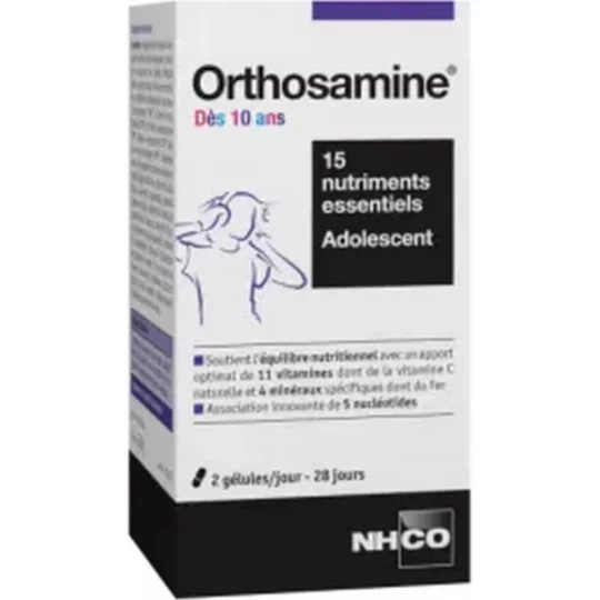NHCO Orthosamine Dès 10 Ans Gélules x 56