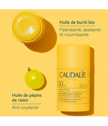 Caudalie Vinosun Protect Stick Solaire Invisible Haute Protection SPF50 15 g