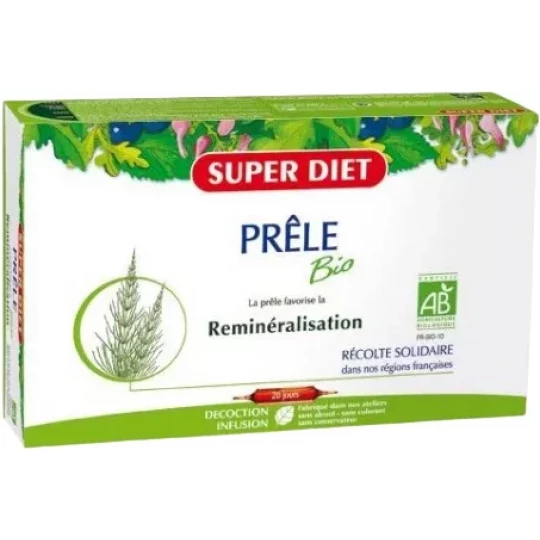 Superdiet Prêle Bio Ampoules x 20