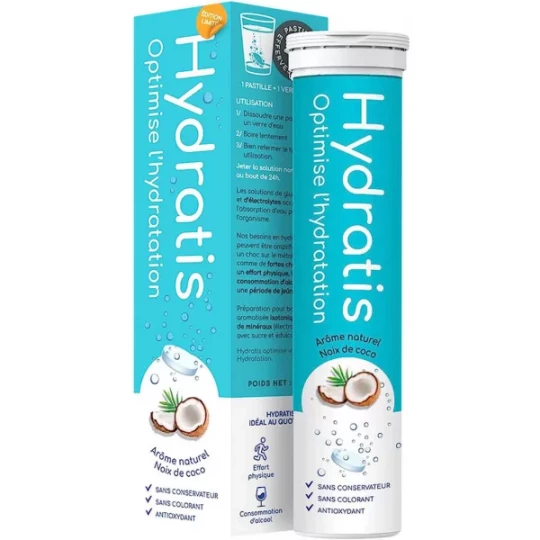 Hydratis Noix de Coco Pastilles Effervescentes x 20