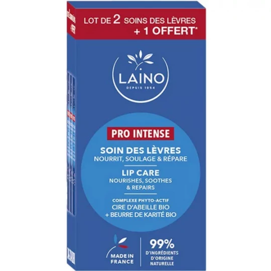 Laino Soin Lèvre Pro Intense 4 g x 3