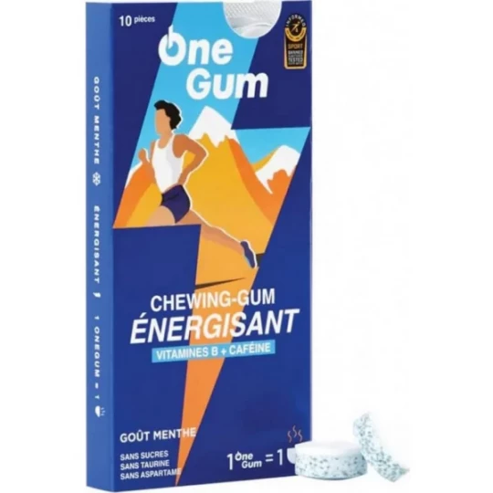 OneGum Chewing-Gum Énergisant Menthe x 10