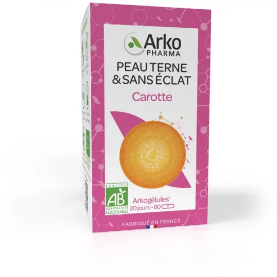 Arkpharma ArkoGélules Peau Terne & Sans Éclat Carotte Gélules x 80