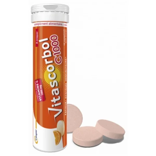Vitascorbol Vitamine C 1000 mg Comprimés à Croquer - image 8