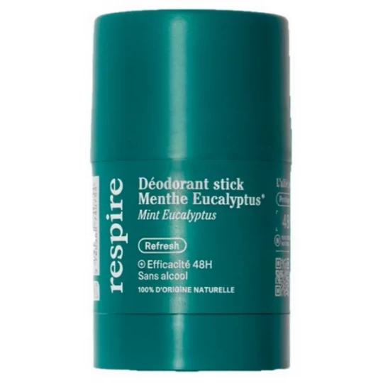 Respire Déodorant Efficacité 48h Menthe Eucalyptus Stick 50 g