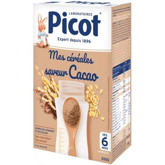Picot Mes Céréales Saveur Cacao 200 g