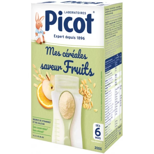 Picot Mes Céréales Saveur Fruits 200 g