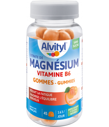 Alvityl Magnésium Goût Abricot Gommes x 45