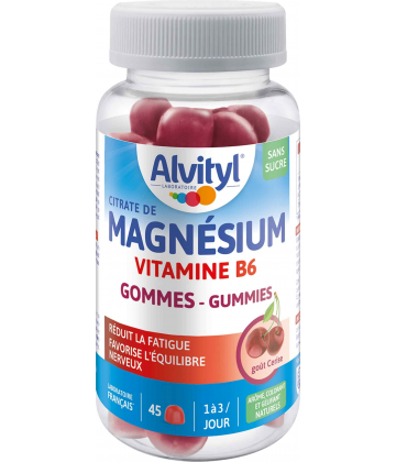 Alvityl Magnésium Goût Cerise Gommes x 45