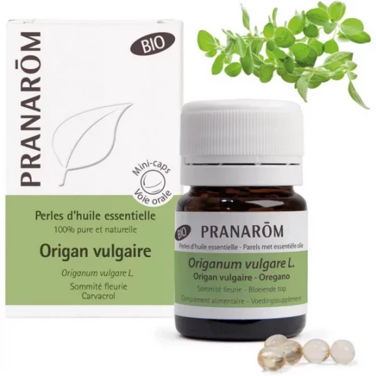 Pranarôm Perles d'Huile Essentielle Origan Vulgaire x 60